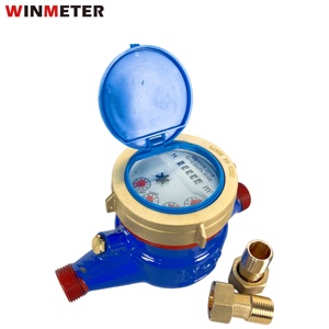 DN15マルチジェット乾式ダイヤルR160鋳鉄製IP68外部調整WINMETER商用CE認証クラスBカスタム水道メーター - Product Image 1