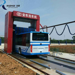 Máquina de Lavado de Autobuses Eléctrica Económica, Sistema de 2 Cepillos, Limpiador Automático de Rodillos Verticales y Horizontales de un Solo Lado para Pequeñas Flotas - Product Image 1