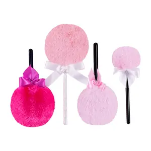 Thoải mái Lollipop hình Fluffy Highlighter Puff áp dụng long lanh da-cảm ứng lỏng bột Puff