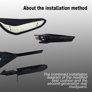 Garde-boue arrière modifié et allongé pour Sur Ron Light Bee X et S. Garde-boue arrière extra long pour Surron, idéal pour le tout-terrain et la boue. - Product Image 5