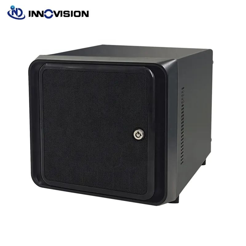 Safe Desktop Lockable NAS 4 Bay NAS04A-J19 Cloud Storage NAS Server Barebone with J1900 nas IPFS server