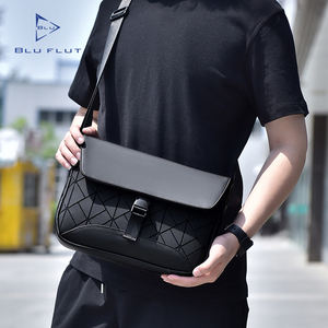 Nuevo bolso cruzado de cuero unisex, bolso de pecho impermeable para hombre, bandolera con logotipo personalizado, bandolera personalizada para hombre - Product Image 4