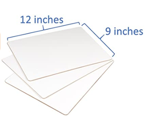 9x 12 inch double-sided small whiteboardl excellent for students and the kids school classroom A single home use - Product Image 2