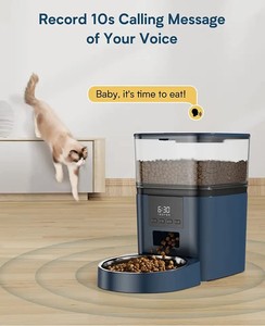 Keluaran baru Aplikasi Tuya anjing pengumpan cerdas pengaturan waktu Dispenser makanan hewan peliharaan mangkuk pengumpan kucing baja antikarat dengan kamera perekam suara - Product Image 4