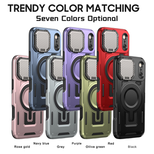 Coque de téléphone portable hybride anti-chute avec support d'anneau en métal pour <span class=keywords><strong>iPhone</strong></span> 17 Pro Max 17 coque magnétique - Product Image 3