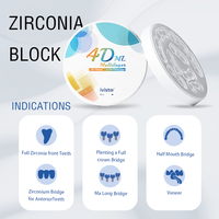 Precio Sorpresa IVISTA 4D-ML Disco de Cerámica de Zirconia Multicapa con Gradiente, Resistencia a la Flexión de 700-1000Mpa, para Laboratorio Dental