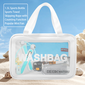 Mini Ventilador de Secado Rápido con Cuerda y Botella, Regalo Deportivo para Niñas, Artículo Promocional <span class=keywords><strong>en</strong></span> Bolsa para Navidad, Regreso a Clases, Año Nuevo - Product Image 2