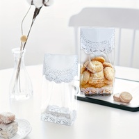 Sacs en plastique transparents recyclables à soufflets latéraux, personnalisables en gros, pour l'emballage de biscuits, pâtisseries et pains