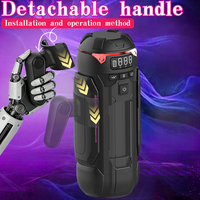 Masturbateur automatique professionnel pour hommes avec 9 fonctions de succion, de poussée, de rotation et de chauffage, écran LCD, jouet sexuel pour hommes
