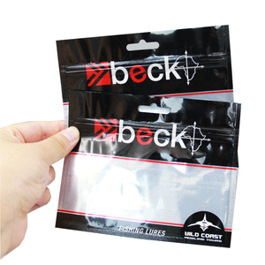 Fishing Bag Bait Soft Plastic Packaging Custom Ziplock Printed 100G Lure Bags