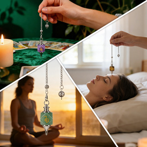 Vente en gros de pendentifs gravés au laser avec symboles géométriques, runes, symboles de puissance, pour la méditation et le yoga, à modulation de fréquence - Product Image 2
