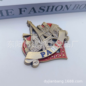 Metal Tourist Souvenirs <strong>PARIS</strong> <strong>Eiffel</strong> <strong>Tower</strong> Arc De Triomphe in <strong>Paris</strong>, France Strong Magnetic Zinc Alloy Refrigerator Stickers - Product Image 2
