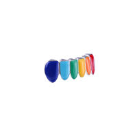 Hip Hop personnalisé or arc-en-ciel dents Grillz De Dent haut bas coloré diamant Grills dentaire Vampire Grillz pour dents