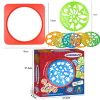 Nouvel ensemble de jouets éducatifs Montessori pour enfants : Spirographie créative à colorier et dessiner, idéal pour les tout-petits