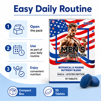 Complément Alimentaire Herbal pour Hommes : Comprimés Quotidiens de Maca, Ginseng et Cordyceps – Mélange Botanique en Forme de Bonbons