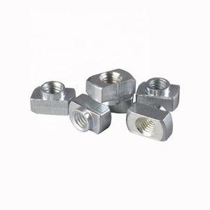 T fessura in alluminio profilo blu zinco in acciaio dado M5 M6 M8 martello scivolo in T dadi - Product Image 6