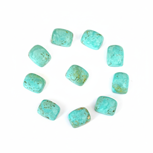 Accessoires de pierres précieuses pour la fabrication de bijoux, taille régulière, forme rectangulaire, turquoise, Arizona vert naturel, belle au bois dormant - Product Image 1