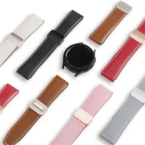 DUX DUCIS YA Series para Samsung Galaxy Watch3 45mm Huawei Watch Ultimate correa de cuero de vaca genuino 22mm correa de reloj