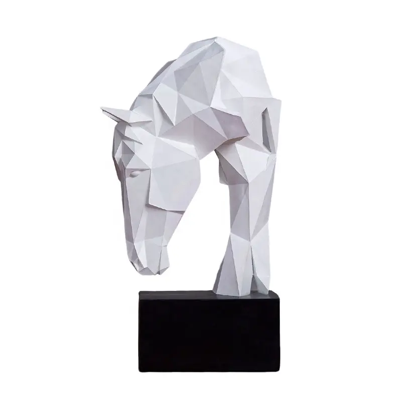 Estatua de caballo mediano de resina, decoración del hogar, ornamento de escritorio, nuevo diseño, venta al por mayor