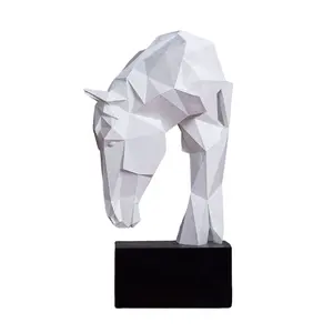 New Design Wholesale Stock Resin Medium Horse Statue Perfect Choice For Home Decoration Desktop Ornament