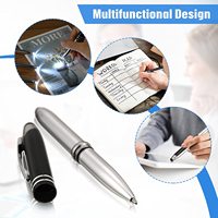 Stylos pour écrans tactiles, tablettes, iPad, iPhone, stylo capacitif multifonction avec lampe torche LED, encre à bille