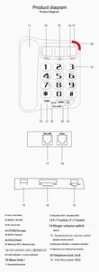 Téléphone <span class=keywords><strong>fixe</strong></span> filaire à gros boutons <span class=keywords><strong>avec</strong></span> numérotation rapide et fonctions <span class=keywords><strong>haut</strong></span>-<span class=keywords><strong>parleur</strong></span>, grand écran, téléphone <span class=keywords><strong>fixe</strong></span>, vente en gros d'usine - Product Image 4