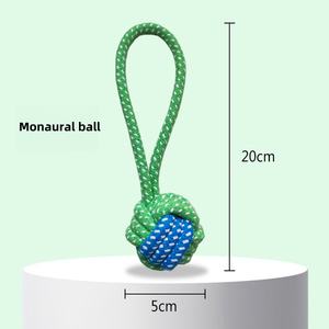 पुल्ले के लिए टिकाऊ इंटरैक्टिव कुत्ते खिलौना कपास रस्सी - Product Image 2