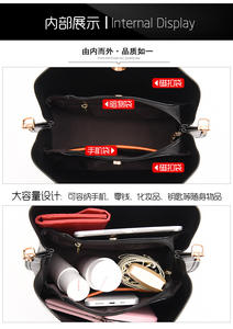 Nouveau design de sac à main fourre-tout pour femmes sac à main en cuir PU Messenger Crossbody Tote Bag pour femmes - Product Image 3