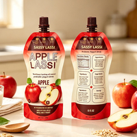 Sachets Doypack Personnalisés Imprimés Qualité Alimentaire Finition Brillante avec Bec Verseur, Sacs d'Emballage Haute Barrière pour Jus de Fruits et Boissons, Sachets Mylar
