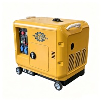 Generadores Diésel Súper Silenciosos de 5kw, 8kw, 10kw, 12kw, 50/60Hz, Refrigerados por Aire, Insonorizados, para el Hogar, Generador Eléctrico