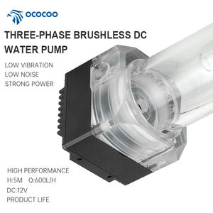 OCOCOO OC-U8-T 130MM pompe de refroidissement par eau 8 grand débit 12L/MIN POM réservoir acrylique PWM ordinateur refroidissement par liquide boîtier d'ordinateur - Product Image 3