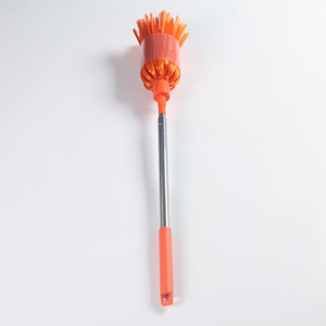 Telescopic Cleaning <b>Brush</b> 2.28m <b>Extendable</b> Stainless Steel Multi Functional For Dust Cleaning Tools Orange Blue Gray - Product Image 5