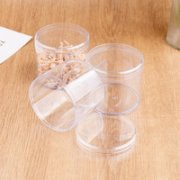 Boîte ronde en plastique transparente de qualité alimentaire, boîte de rangement pour bonbons, jouets, ou gâteaux mousse