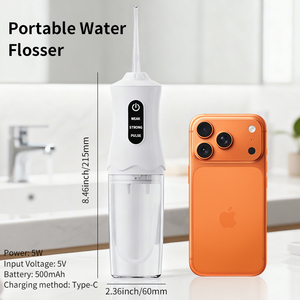 Irrigador Bucal Inalámbrico Profesional, 3 Modos, 220 ml, Impermeable, Eléctrico, Recargable por USB, Portátil, para Uso Doméstico - Product Image 2