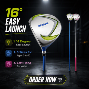 Driver <span class=keywords><strong>de</strong></span> <span class=keywords><strong>golf</strong></span> junior professionnel - 16 degrés, lancement élevé, tête en alliage léger, manche en fibre <span class=keywords><strong>de</strong></span> carbone, <span class=keywords><strong>club</strong></span> <span class=keywords><strong>de</strong></span> <span class=keywords><strong>golf</strong></span> junior pour débutants - Product Image 1