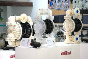 GK 1/4インチフルプラスチック空気作動空気圧二重膜ポンプ酸移動耐薬品性 - Product Image 4