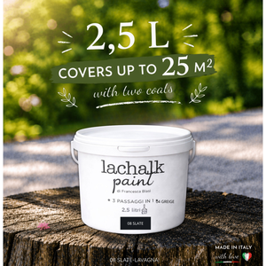 08 SLATE 25 lt LaChalk the evolution of <b>chalk</b> paint Where <b>chalk</b> meets resin: Hybrid <b>Chalk</b> Resin Paint made in Italy - Product Image 2