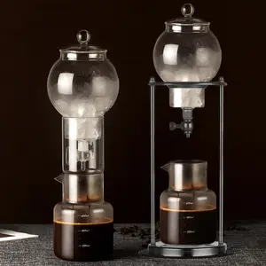 Samyo Cafetière réutilisable à goutte lente Percolateur à glace Machine à café expresso à infusion froide Ensemble de cafetière