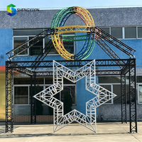 Estructura de Aluminio Arqueada Personalizada a Base de Dibujo, Techo de Escenario con Conexión por Espiga, Estructura de Aluminio para Empresas de Eventos y Exposiciones