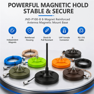 Antena VHF UHF para Vehículo con Montaje Magnético y Cable Coaxial RG-58 para Radio Bidireccional y Radio Móvil - Product Image 5