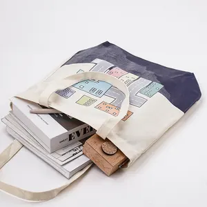 Sacolas personalizadas de lona de algodão sacolas promocionais de lona de algodão sacolas de lona de algodão de alta qualidade com logotipo impresso