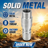Buse de sablage pneumatique Born Machinery en carbure de bore et alliage d'aluminium, alésage 10 mm, pour l'élimination de la rouille