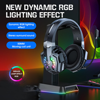 Casque de jeu ONIKUMA B15 Tri Mode 3 en 1 BT 2.4G filaire RGB LED Stéréo Surround avec microphone à réduction de bruit