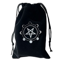 Pochette en velours personnalisée avec cordon de serrage, sac pour cartes de tarot, pochette de rangement pour bijoux, sac d'emballage cadeau