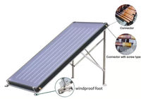 Système de chauffe-eau solaire à plaque plate pressurisé 300L, directement de l'usine OEM/ODM, pour usage extérieur et hôtelier, eau chaude domestique