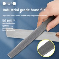 Lime semi-circulaire industrielle directe usine 4-18 pouces T12 en acier à haute teneur en carbone pour mécaniciens, à granulométrie grossière/moyenne/fine, pour métaux non ferreux