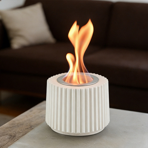 Fabricant OEM ODM, vente en gros de tables de feu en béton, foyer durable et portable au bioéthanol, foyer pour hôtel de luxe - Product Image 4