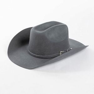OEM Manufacturer Custom Unisex Chapeau Classic Hat Western Vintage 100% Wool Cowboy Fedora Hats Wholesale Cattleman Cowboy Hat - Product Image 4
