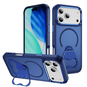 Ip17 loạt trường hợp xoay đứng + nam châm nhôm khung máy ảnh + nút trường hợp đầy đủ với da-cảm thấy sơn xe gắn kết tương thích jl24 - Product Image 4