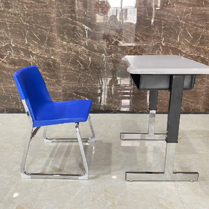 Conjunto de Muebles Escolares Modernos y Duraderos, Escritorio y Silla para Estudiantes de Secundaria, Proveedor de Muebles Escolares - Product Image 3